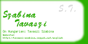 szabina tavaszi business card